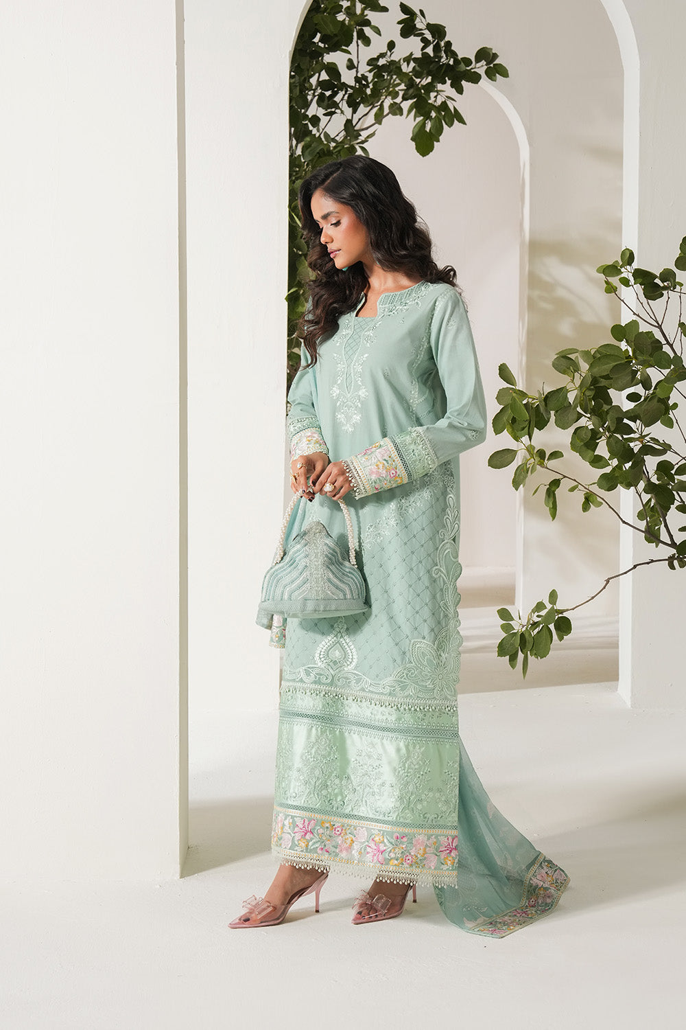 Maryum N Maria | Soiree Lawn | Spring Dew - by - Libasekhas UK - Registered Vendor of : Maryam N Maria - 100% Original Designer Dresss
