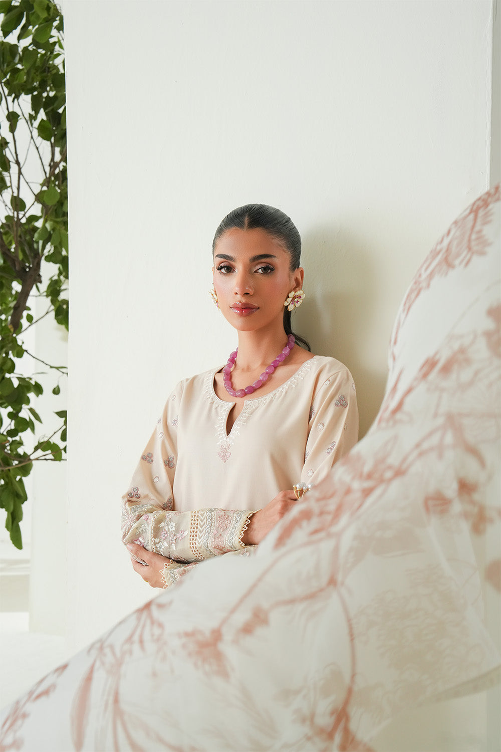 Maryum N Maria | Soiree Lawn |  Shore - by - Libasekhas UK - Registered Vendor of : Maryum N Maria - 100% Original Designer Dresss