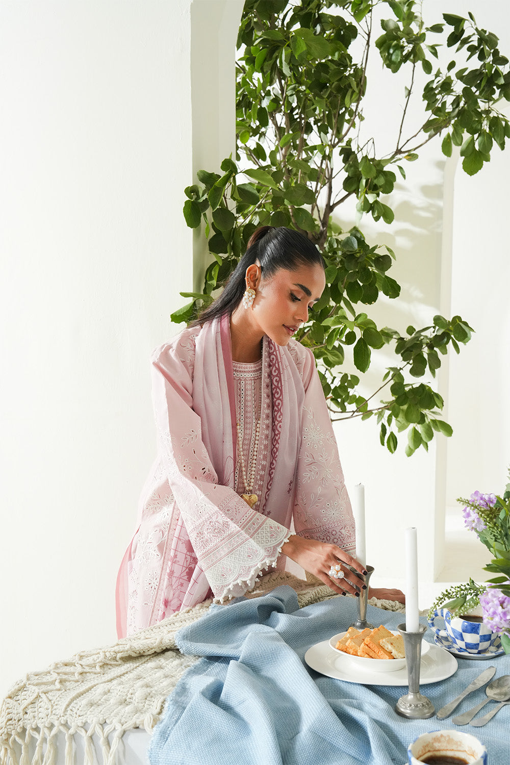 Maryum N Maria | Soiree Lawn | Salmon - by - Libasekhas UK - Registered Vendor of : Maryam N Maria - 100% Original Designer Dresss