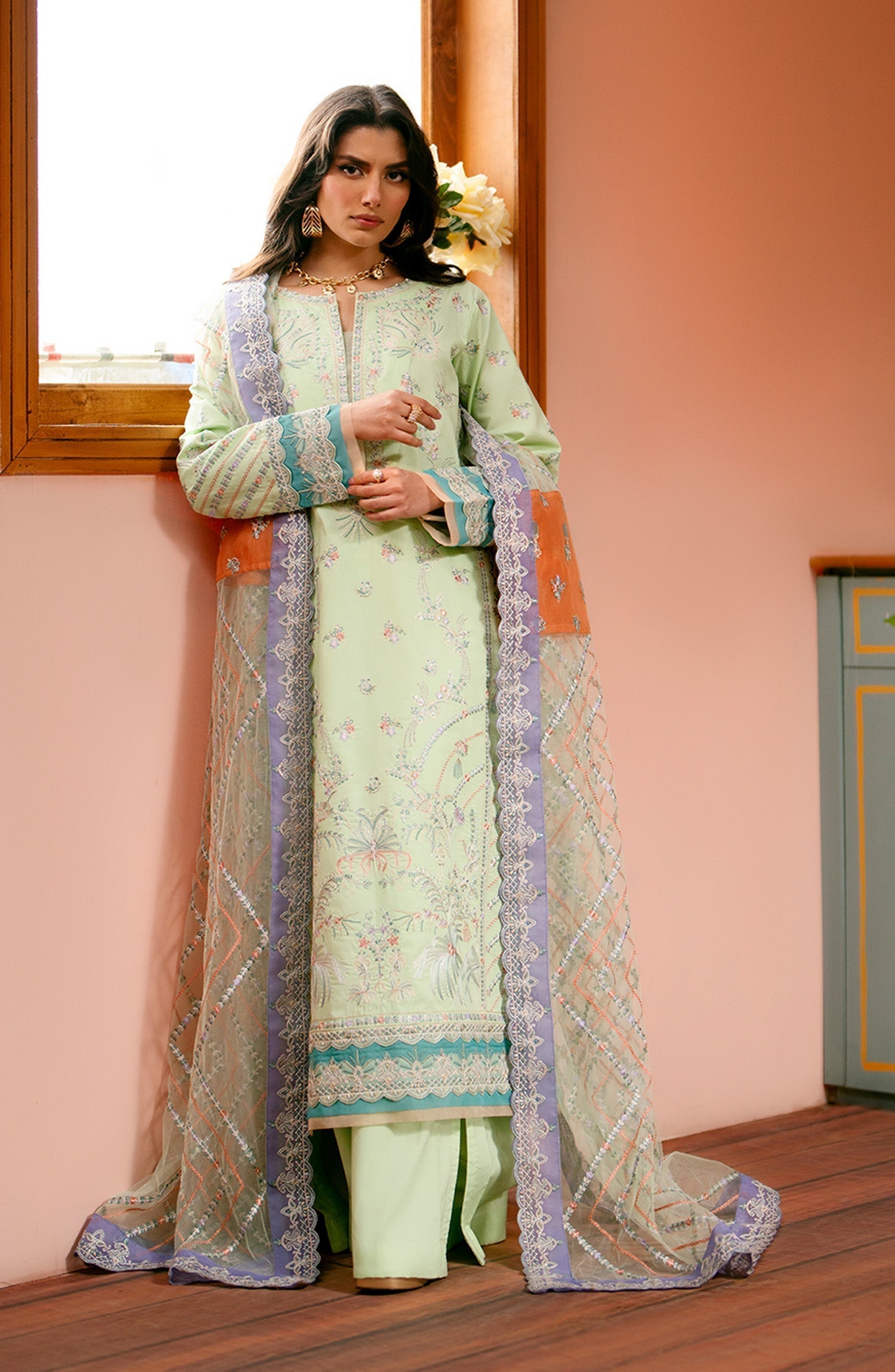 Maryum N Maria | Luxury Lawn 24 | Zara - by - Libasekhas UK - Registered Vendor of : Maryum N Maria - 100% Original Designer Dresss