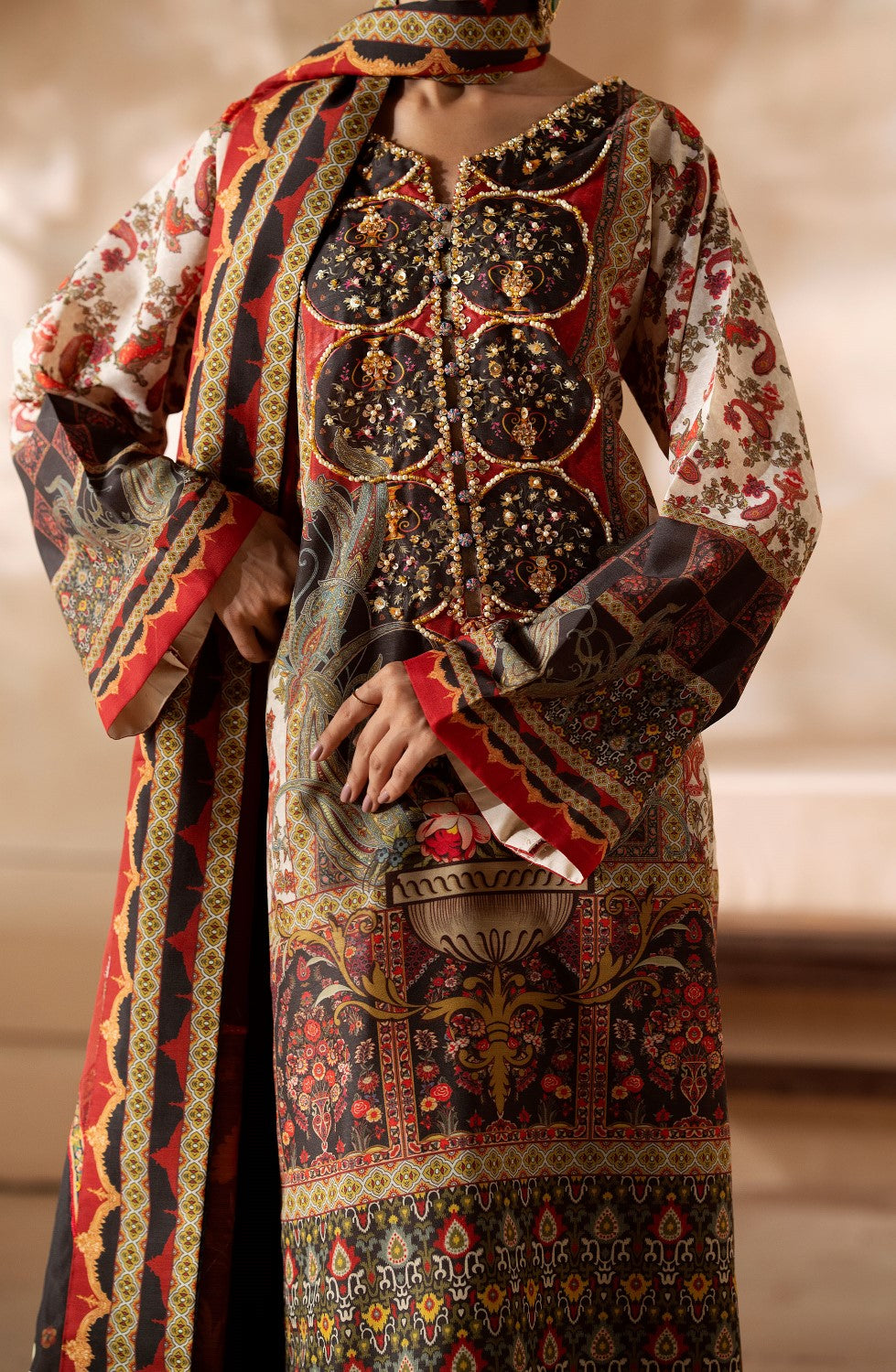 Maryum N Maria | Zeil Winter | SAMAIRA - MS40104 - by - Libasekhas UK - Registered Vendor of : Maryam N Maria - 100% Original Designer Dresss