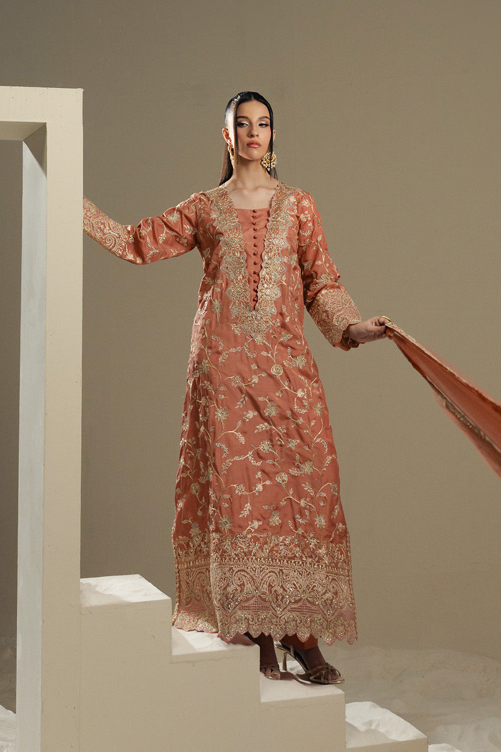 Maryum N Maria | Lyla Pret | SOLEIL - MS50382 - by Libasekhas UK - Registered Vendor of : Maryum N Maria - 100% Original Designer Dress