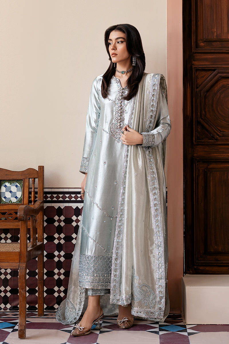 Mushq | Sunehri Lama Silk | Sitareh - by Libasekhas UK - Registered Vendor of : Mushq - 100% Original Designer Dress
