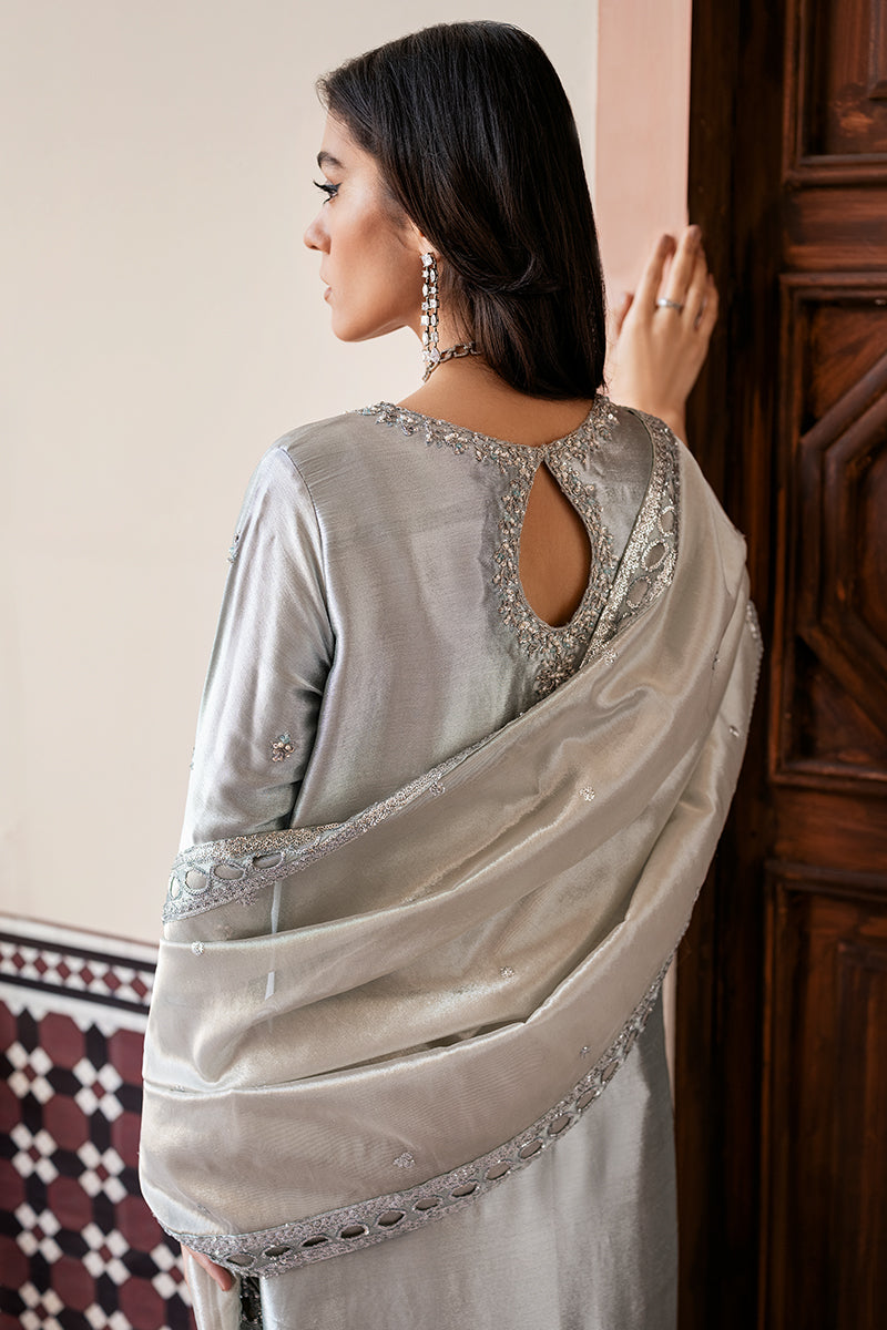 Mushq | Sunehri Lama Silk | Sitareh - by Libasekhas UK - Registered Vendor of : Mushq - 100% Original Designer Dress