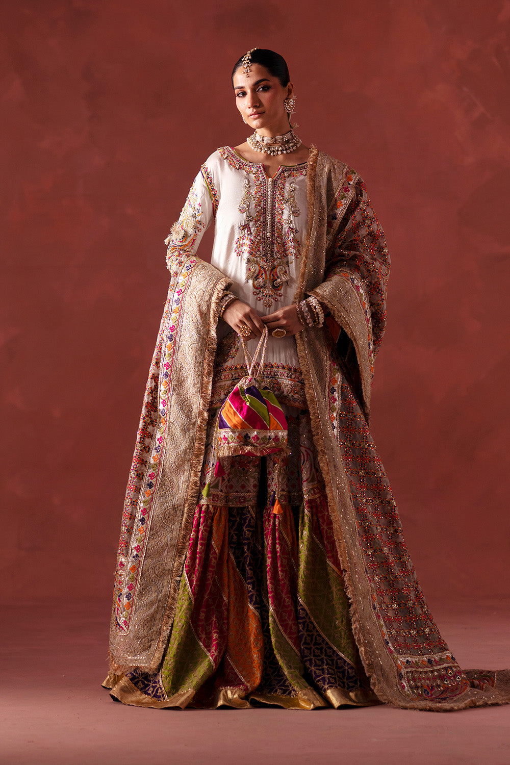 Maryum N Maria | Luxury Silk | MEHNDI NIGHT - MSS5895 - by Libasekhas UK - Registered Vendor of : Maryum N Maria - 100% Original Designer Dress