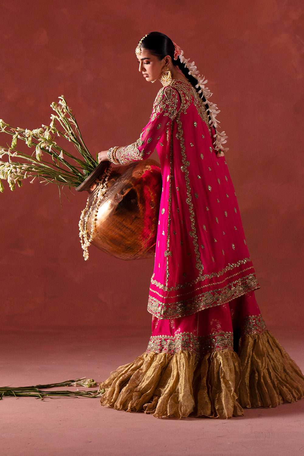 Maryum N Maria | Luxury Silk | DHOOLAK - MSS5898 - by Libasekhas UK - Registered Vendor of : Maryum N Maria - 100% Original Designer Dress