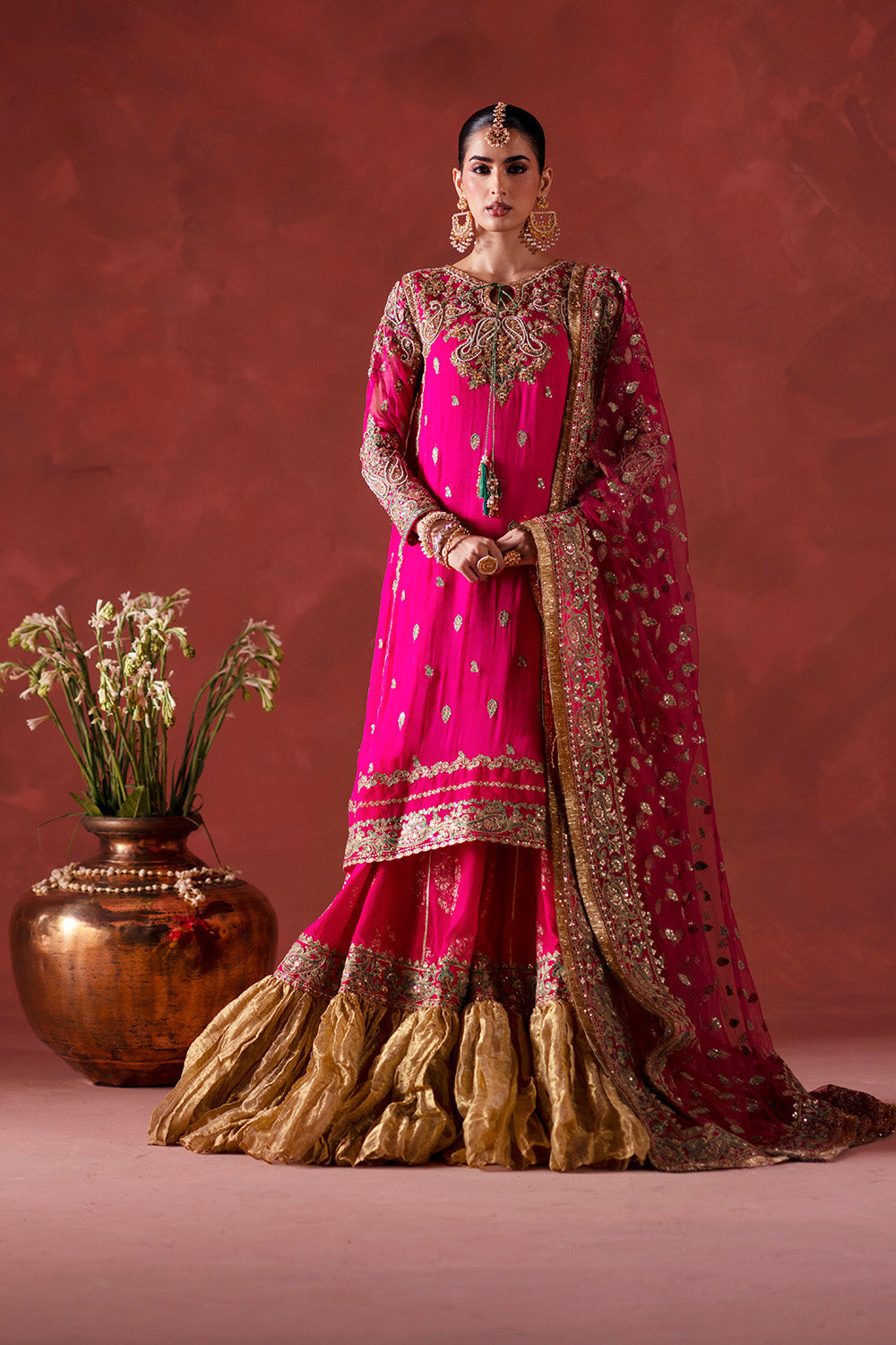 Maryum N Maria | Luxury Silk | DHOOLAK - MSS5898 - by Libasekhas UK - Registered Vendor of : Maryum N Maria - 100% Original Designer Dress