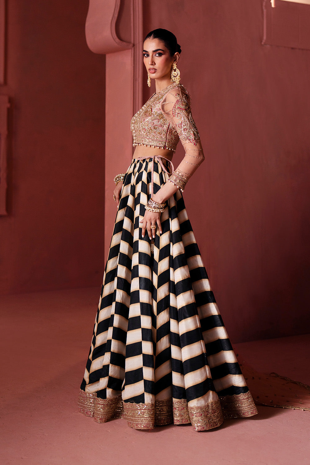 Maryum N Maria | Luxury Silk | QAWALI NIGHT - MSS5902 - by Libasekhas UK - Registered Vendor of : Maryum N Maria - 100% Original Designer Dress