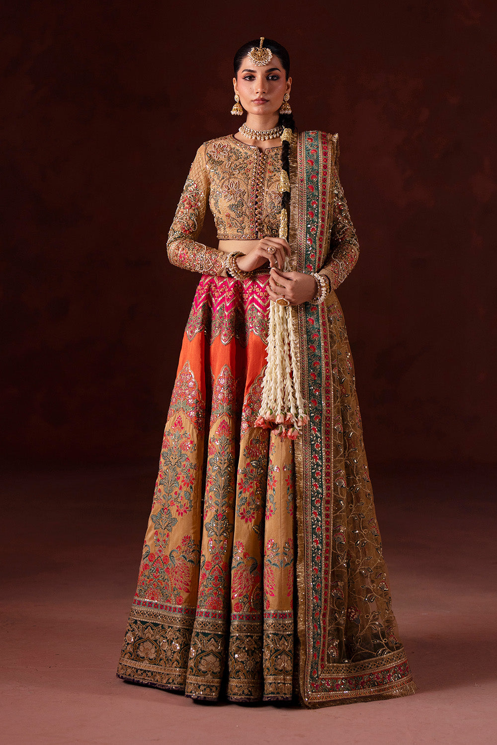 Maryum N Maria | Luxury Silk | RUNG DE BASANTI - MSS5904 - by Libasekhas UK - Registered Vendor of : Maryum N Maria - 100% Original Designer Dress