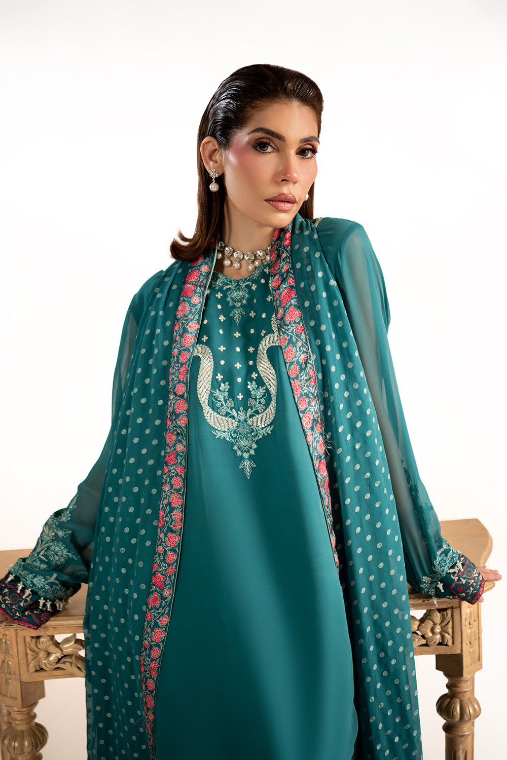 Maryum N Maria | Clestine Luxe Pret | MIRELINA - by Libasekhas UK - Registered Vendor of : Maryum n Maria - 100% Original Designer Dress