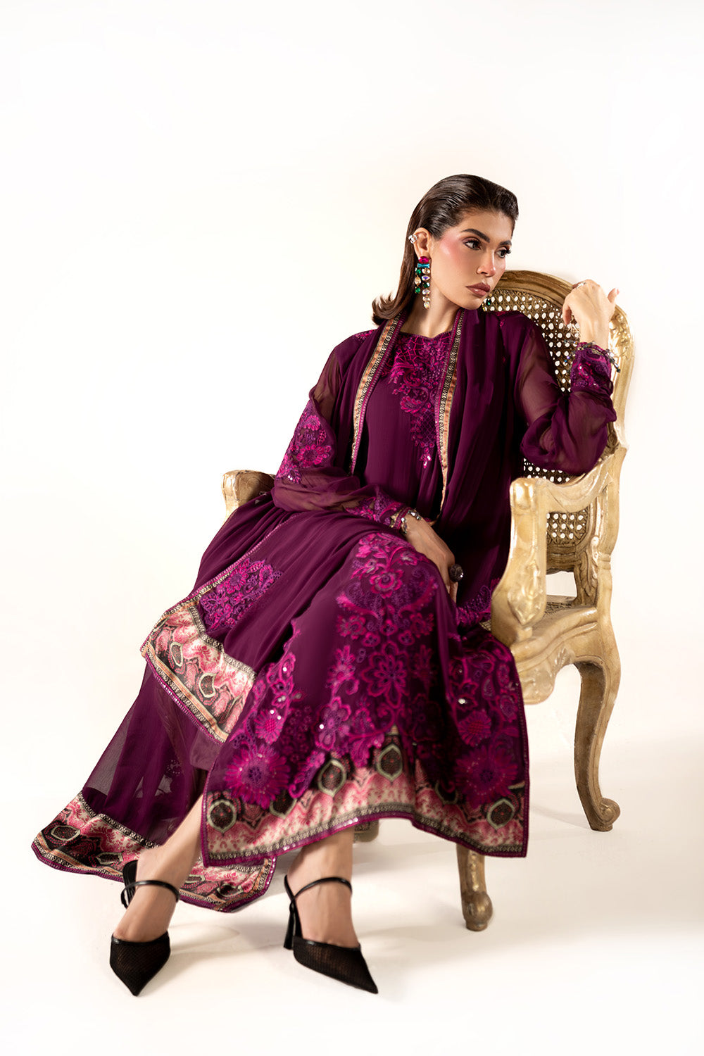 Maryum N Maria | Clestine Luxe Pret | ELAROSE - by Libasekhas UK - Registered Vendor of : Maryum n Maria - 100% Original Designer Dress