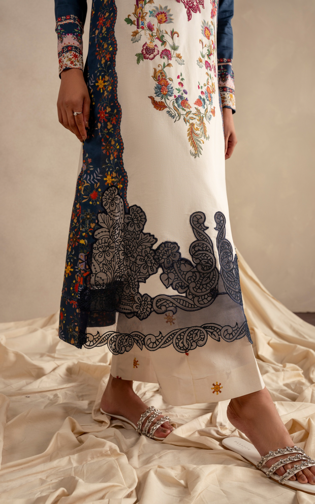 Asifa and Nabeel | Meraki SUmmer 26 | Saffron Soul MSSL-10 - by Libasekhas UK - Registered Vendor of : Asifa and Nabeel - 100% Original Designer Dress