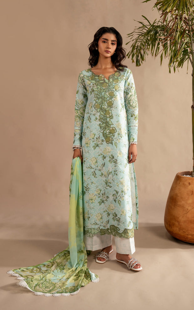 Asifa and Nabeel | Meraki SUmmer 26 | Mint Mosaic MSSL-12 - by Libasekhas UK - Registered Vendor of : Asifa and Nabeel - 100% Original Designer Dress