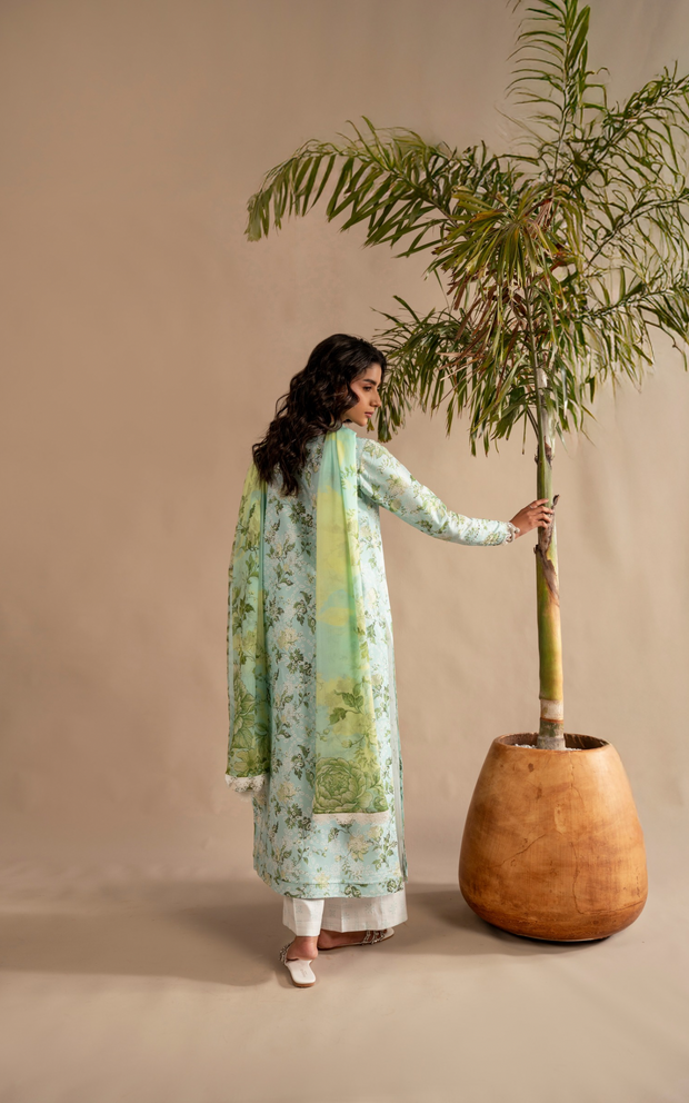 Asifa and Nabeel | Meraki SUmmer 26 | Mint Mosaic MSSL-12 - by Libasekhas UK - Registered Vendor of : Asifa and Nabeel - 100% Original Designer Dress