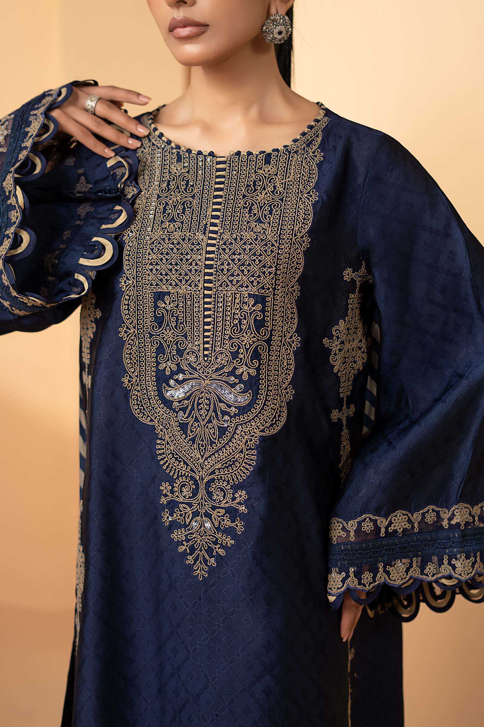 Maria B | Luxury Formals | MST-EF26-11-Blue - by Libasekhas UK - Registered Vendor of : Maria B - 100% Original Designer Dress