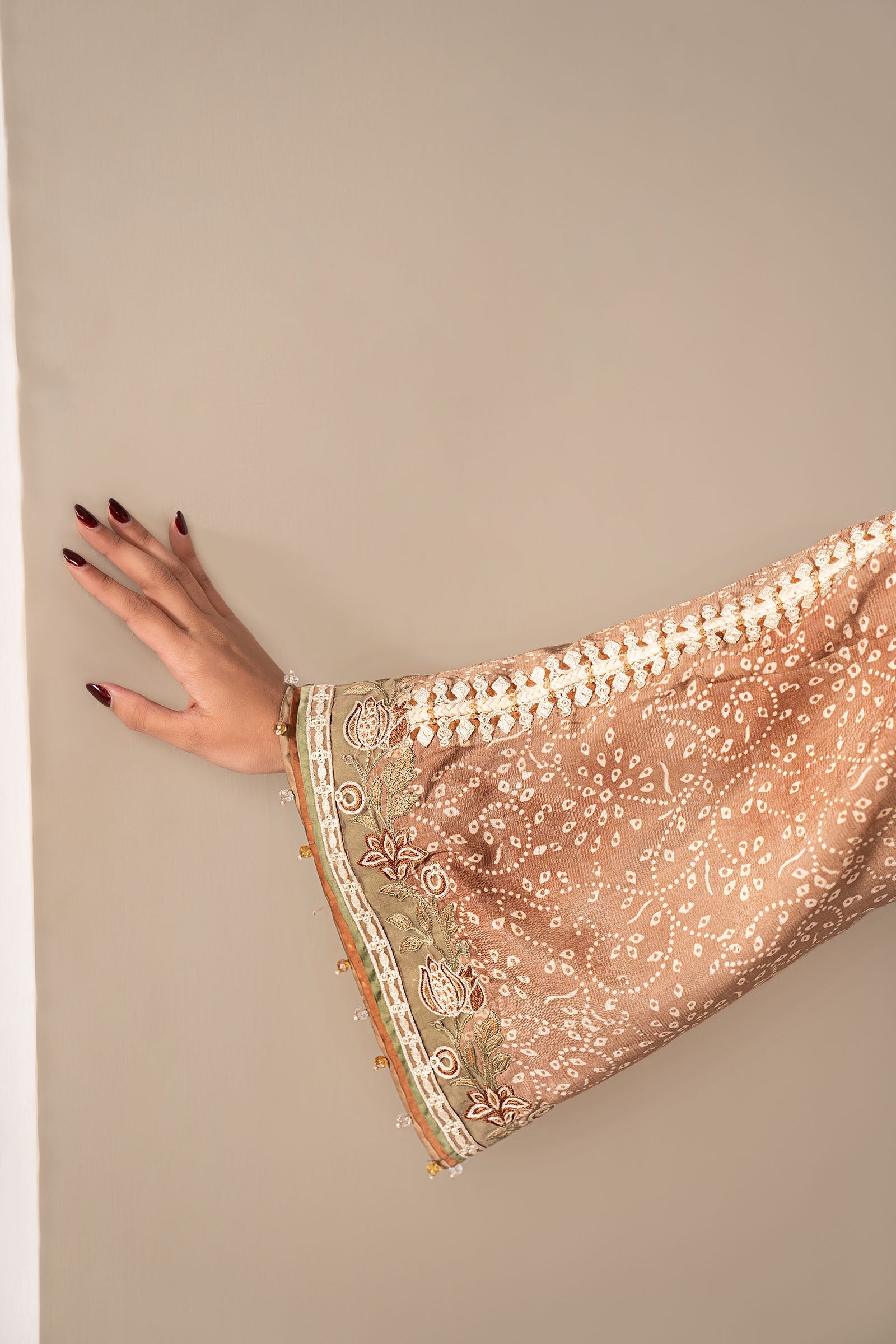Maria B | Luxury Formals | MST-EF26-18-Brown - by Libasekhas UK - Registered Vendor of : Maria B - 100% Original Designer Dress
