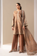 Maria B | Luxury Formals | MST-EF26-18-Brown - by Libasekhas UK - Registered Vendor of : Maria B - 100% Original Designer Dress