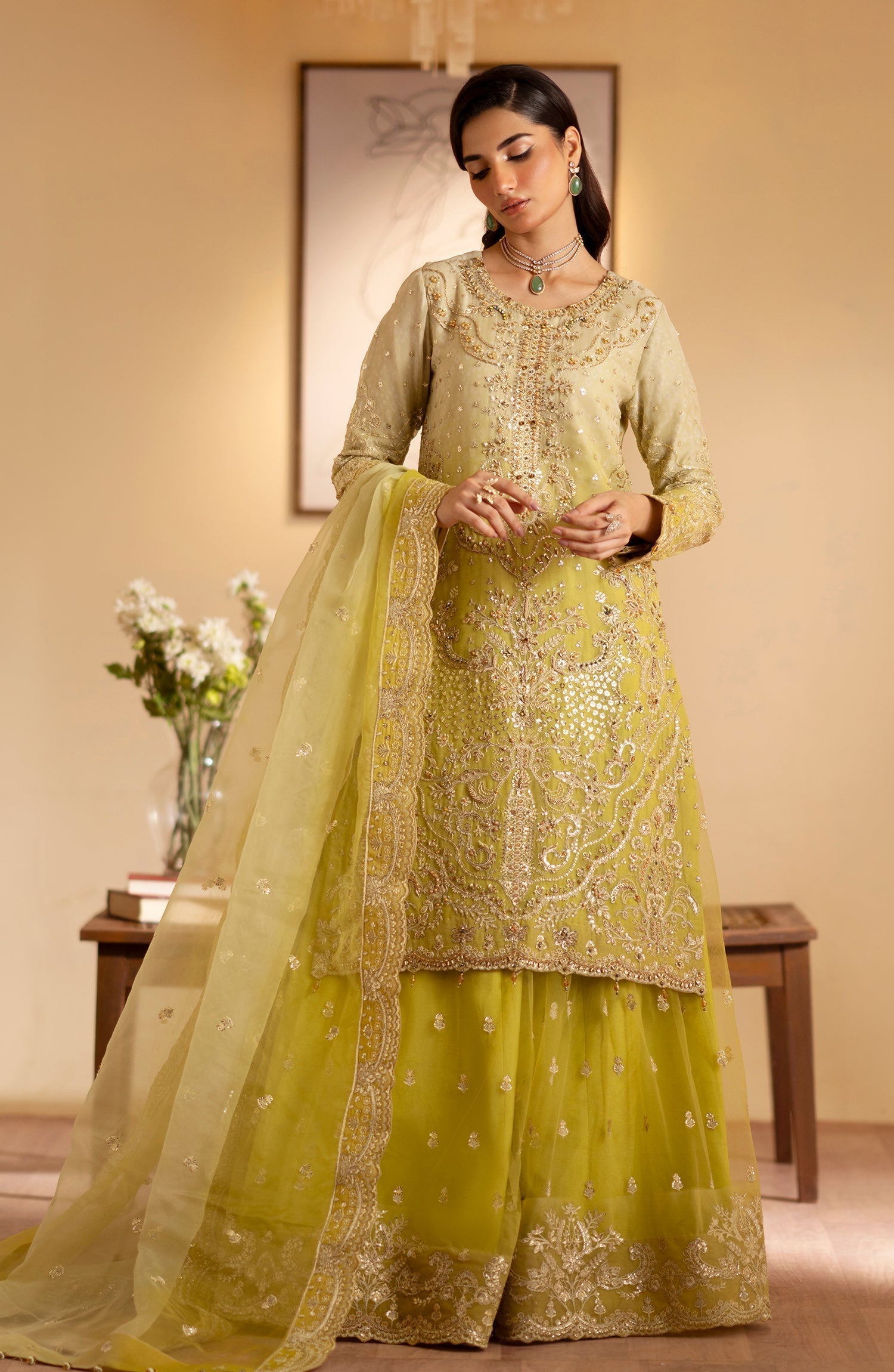 Emaan Adeel | Romansiyyah Luxury Formals 24 | Sabian - by - Libasekhas UK - Registered Vendor of : Emaan Adeel - 100% Original Designer Dresss