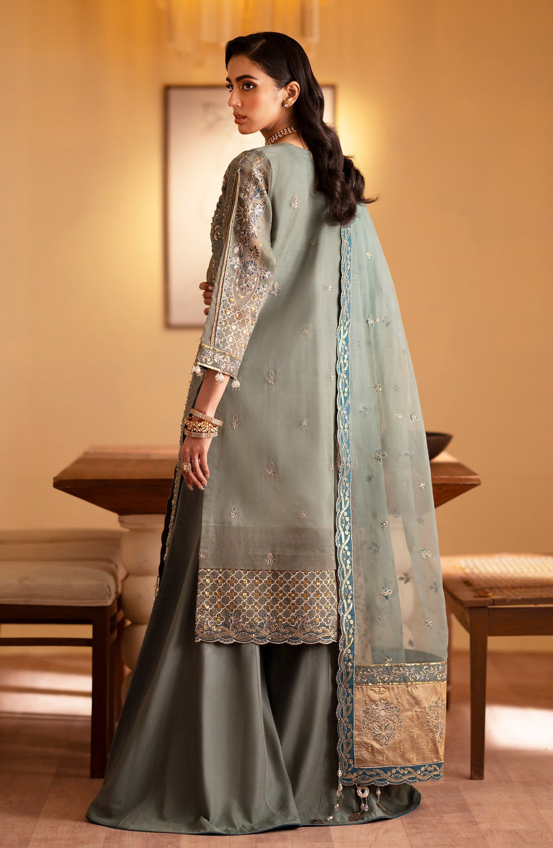 Emaan Adeel | Romansiyyah Luxury Formals 24 | Roheen - by - Libasekhas UK - Registered Vendor of : Emaan Adeel - 100% Original Designer Dresss