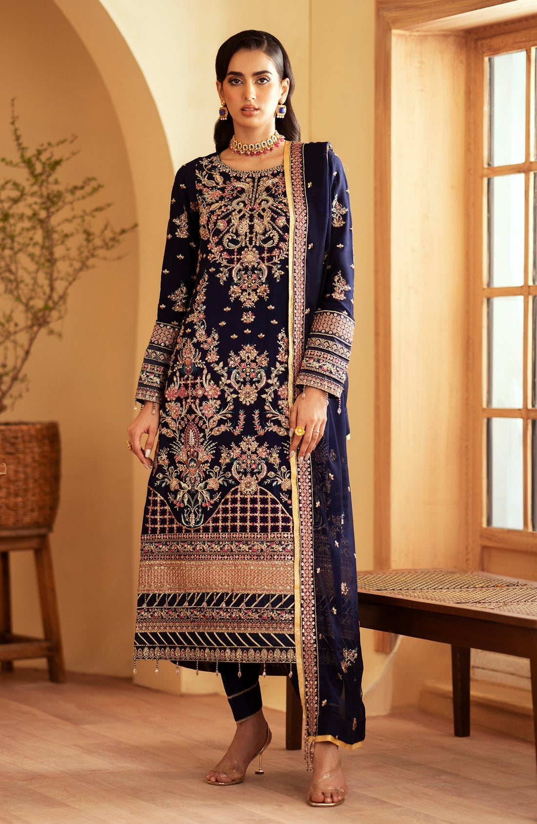 Emaan Adeel | Romansiyyah Luxury Formals 24 | Nageena - by - Libasekhas UK - Registered Vendor of : Emaan Adeel - 100% Original Designer Dresss