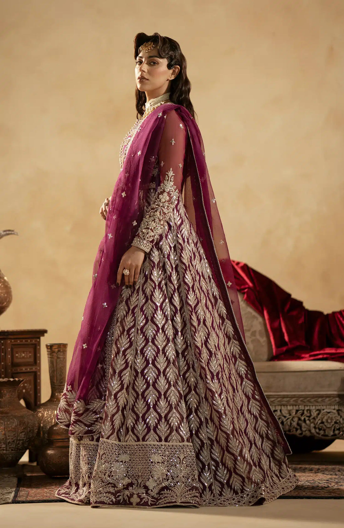 Maryum N Maria | Zamani Beghum Formals 23 | Ametyst-(MW23-512) - by - Libasekhas UK - Registered Vendor of : Maryum N Maria - 100% Original Designer Dresss
