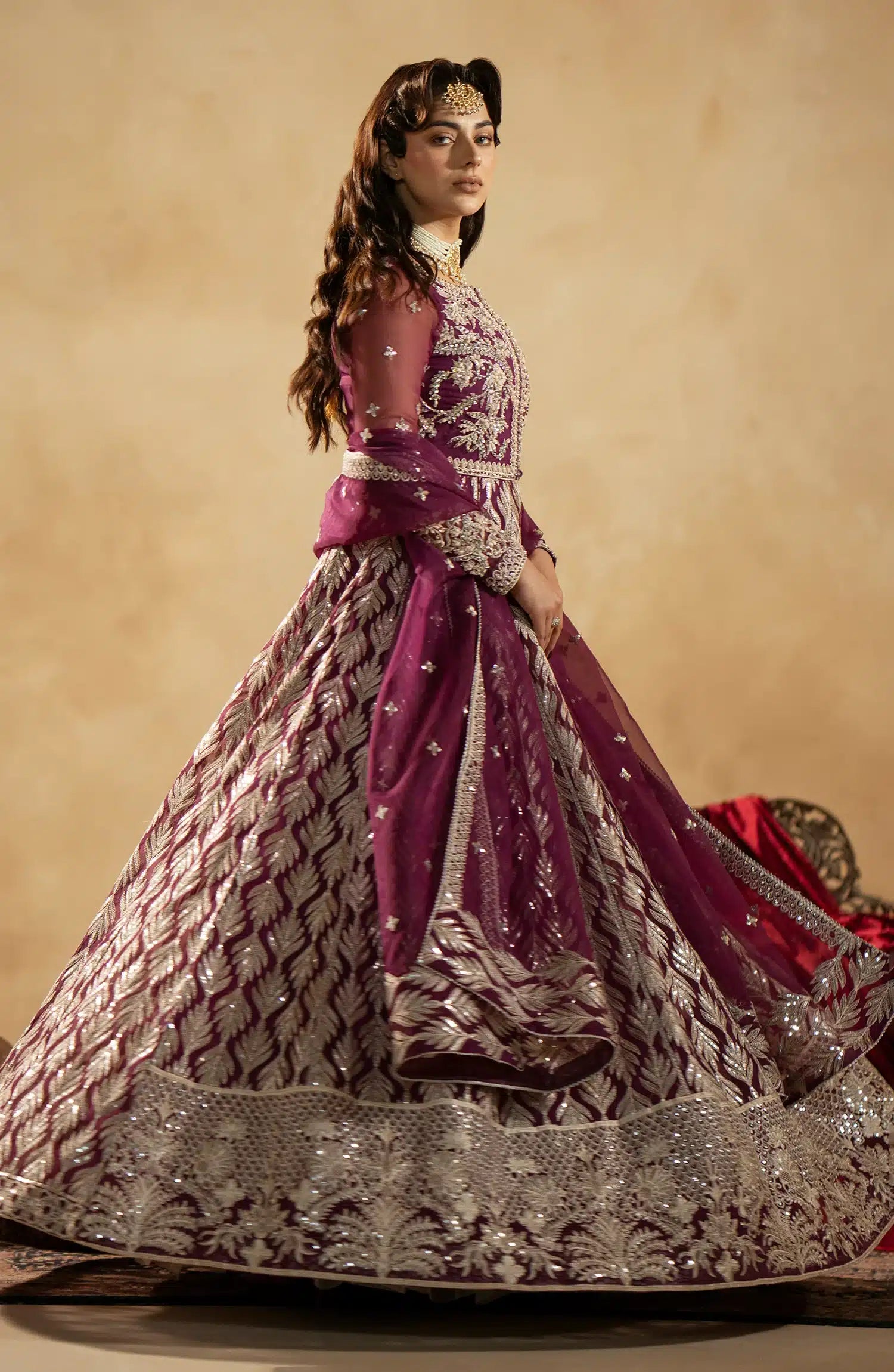 Maryum N Maria | Zamani Beghum Formals 23 | Ametyst-(MW23-512) - by - Libasekhas UK - Registered Vendor of : Maryum N Maria - 100% Original Designer Dresss