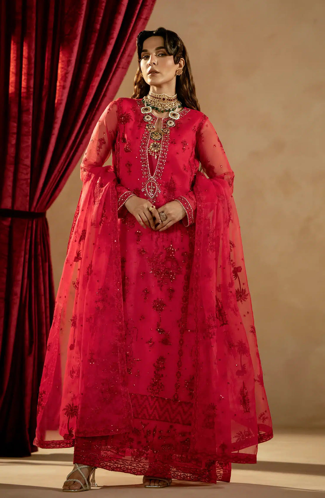 Maryum N Maria | Zamani Beghum Formals 23 | Tourmaline-(MW23-513) - by - Libasekhas UK - Registered Vendor of : Maryum N Maria - 100% Original Designer Dresss