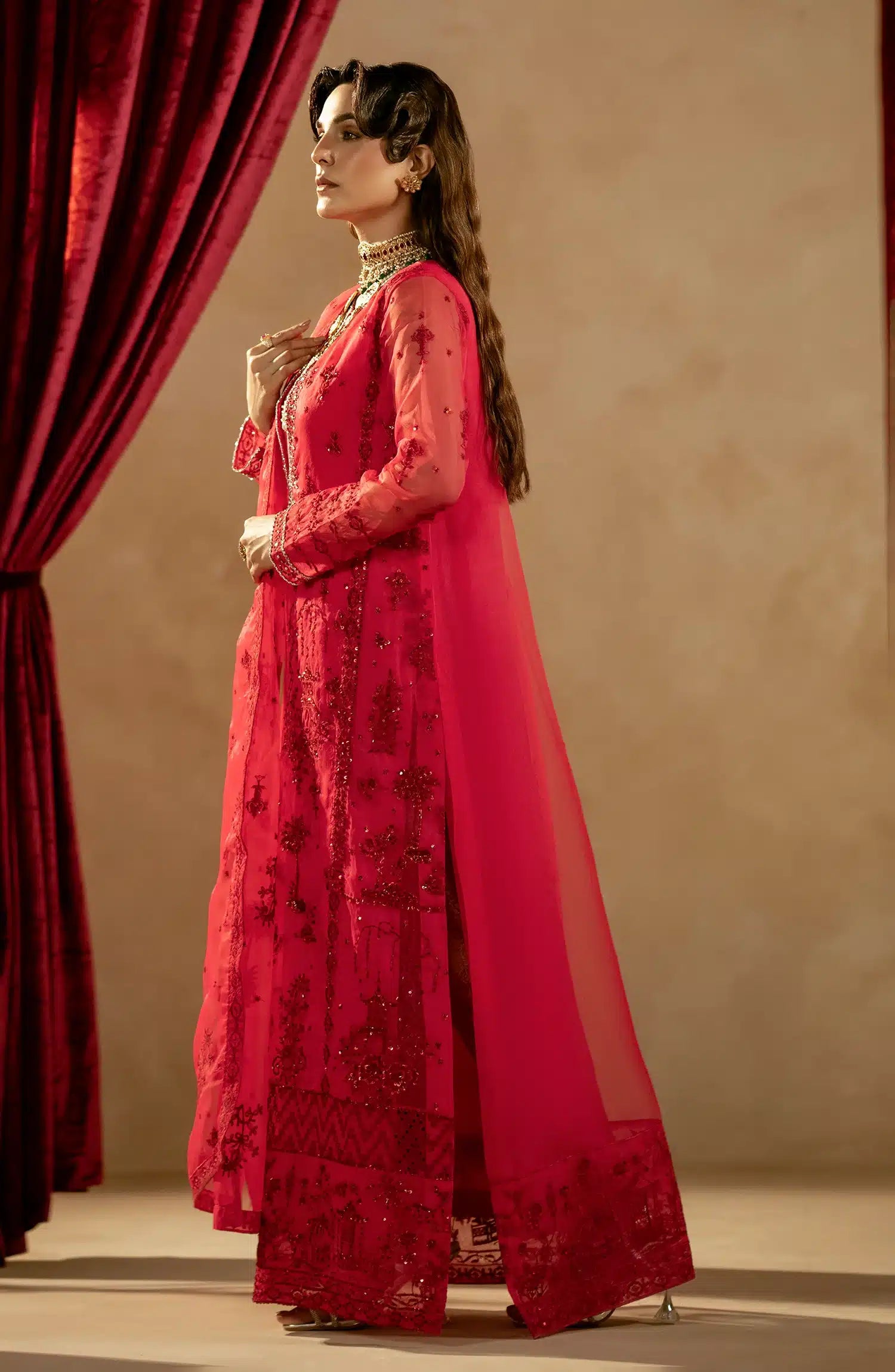 Maryum N Maria | Zamani Beghum Formals 23 | Tourmaline-(MW23-513) - by - Libasekhas UK - Registered Vendor of : Maryum N Maria - 100% Original Designer Dresss