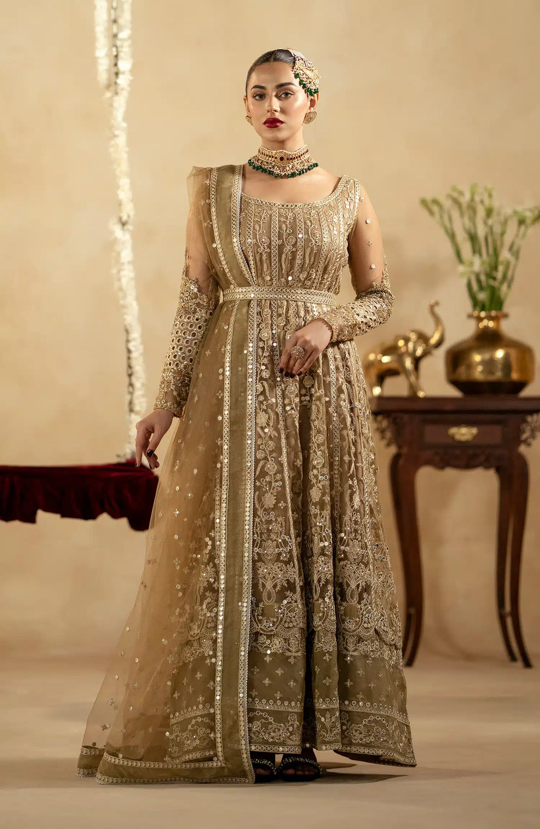 Maryum N Maria | Zamani Beghum Formals 23 | Crystal Quartz-(MW23-520) - by - Libasekhas UK - Registered Vendor of : Maryum N Maria - 100% Original Designer Dresss