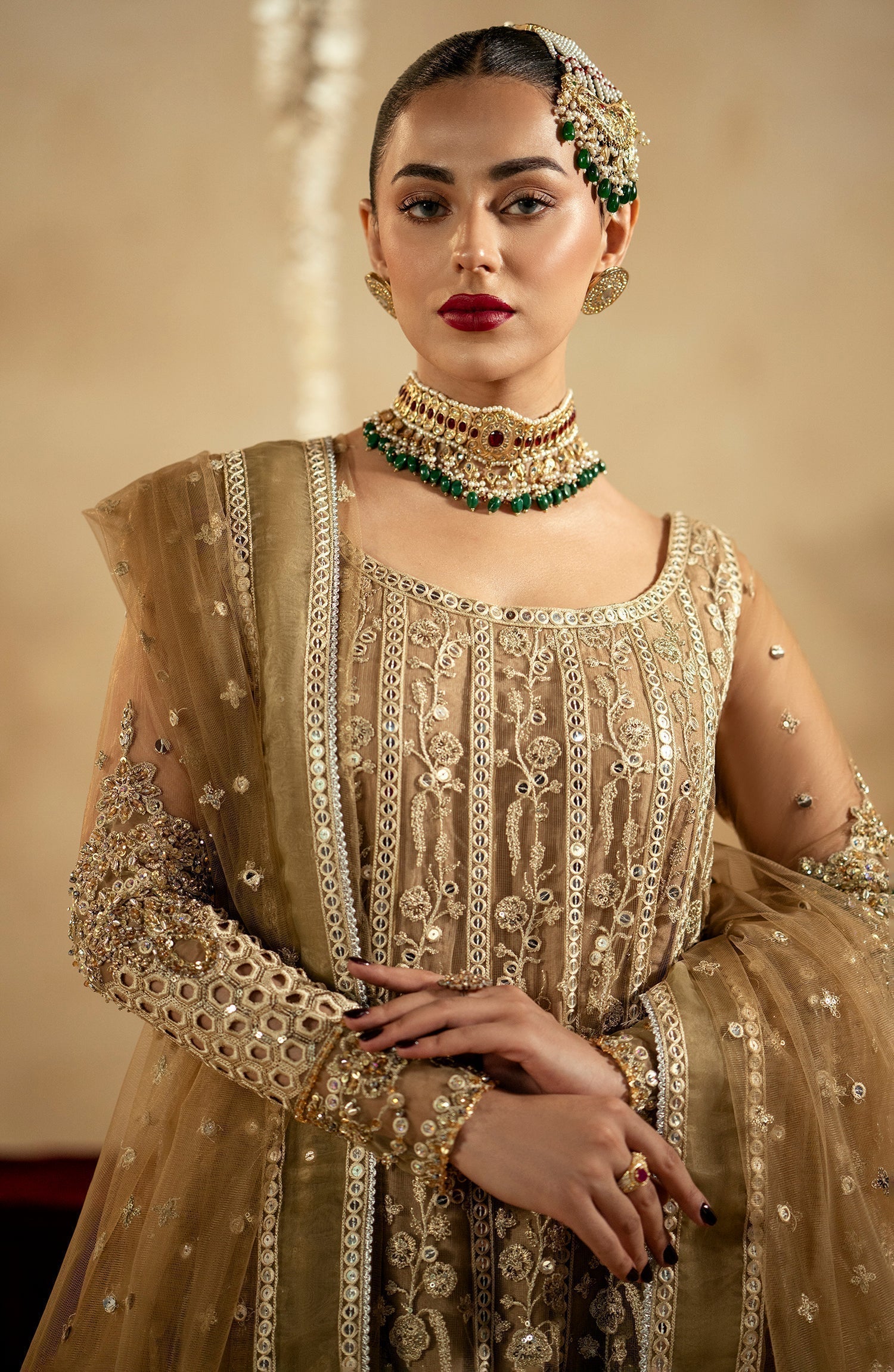 Maryum N Maria | Zamani Beghum Formals 23 | Crystal Quartz-(MW23-520) - by - Libasekhas UK - Registered Vendor of : Maryum N Maria - 100% Original Designer Dresss