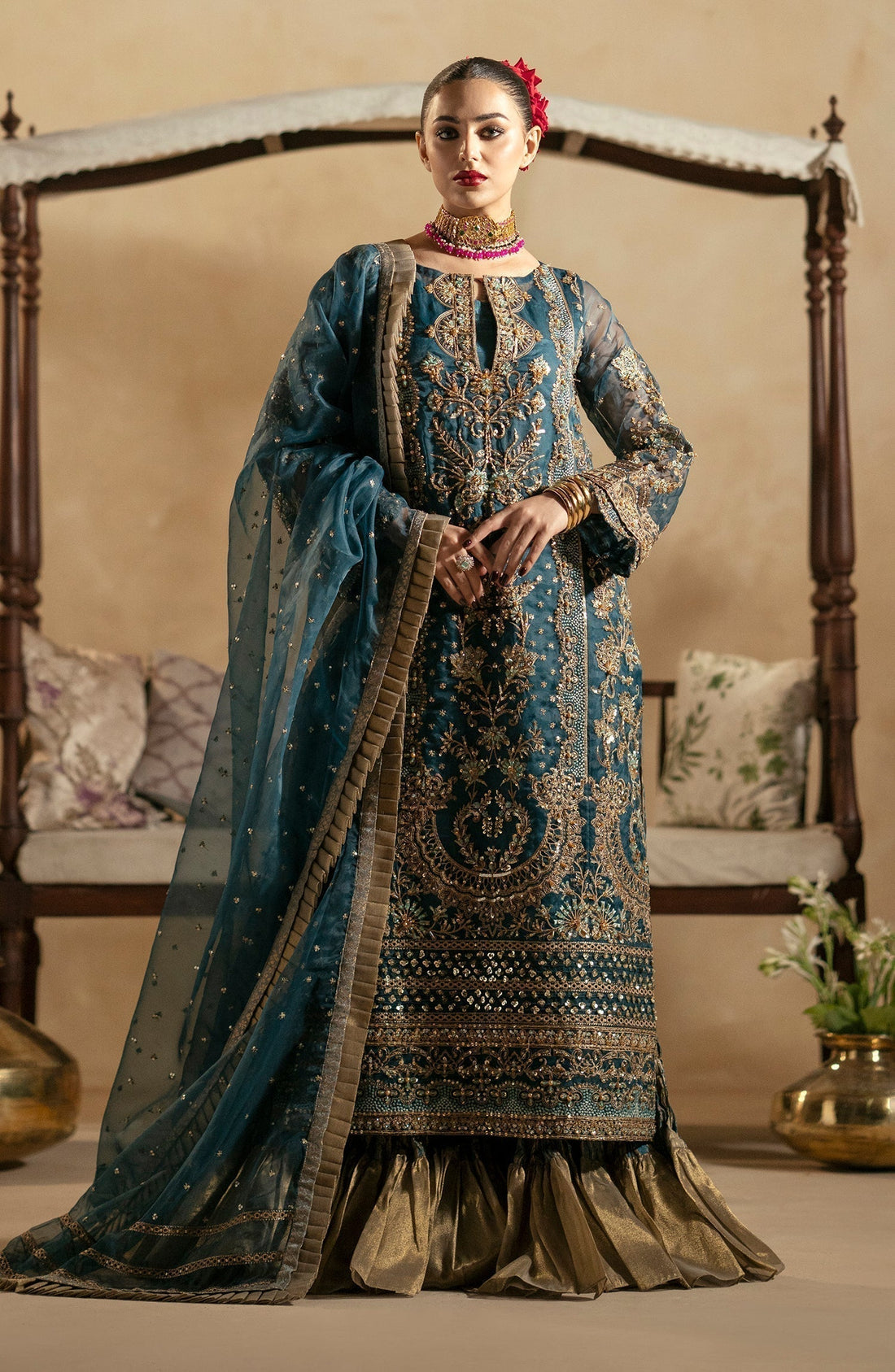 Maryum N Maria | Zamani Beghum Formals 23 | Zircon-(MW23-514) - by - Libasekhas UK - Registered Vendor of : Maryum N Maria - 100% Original Designer Dresss