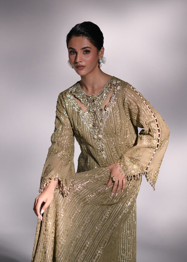 Mehak Yaqoob | Enchante The Luxe Edit | Peridot - by - Libasekhas UK - Registered Vendor of : Mehak Yaqoob - 100% Original Designer Dresss