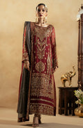 Maryum N Maria | Zamani Beghum Formals 23 | Ruby-(MW23-517) - by - Libasekhas UK - Registered Vendor of : Maryum N Maria - 100% Original Designer Dresss