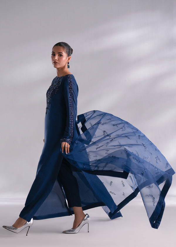 Mehak Yaqoob | Enchante The Luxe Edit | Sapphire - by - Libasekhas UK - Registered Vendor of : Mehak Yaqoob - 100% Original Designer Dresss