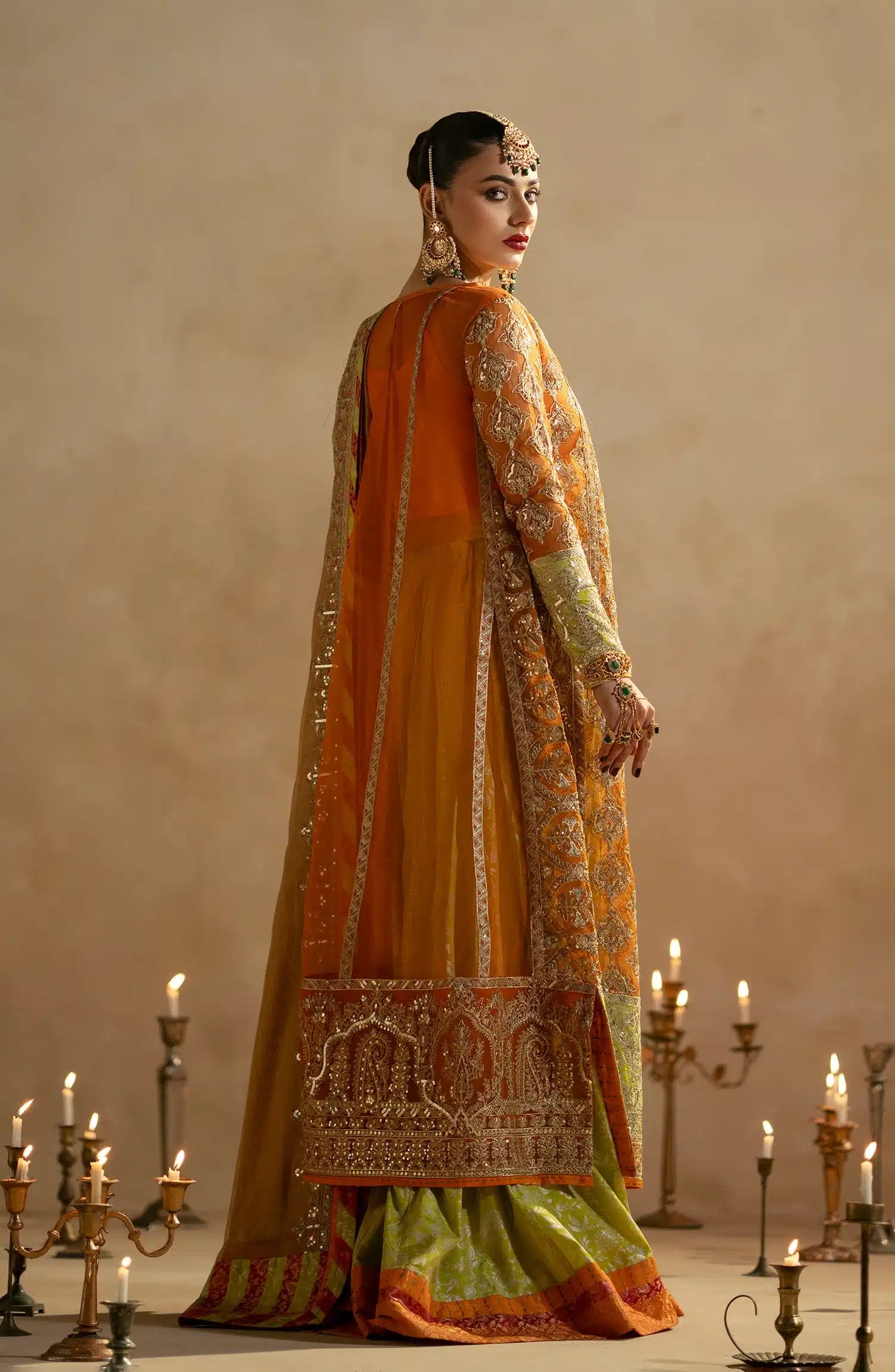 Maryum N Maria | Zamani Beghum Formals 23 | Citrine-(MW23-515) - by - Libasekhas UK - Registered Vendor of : Maryum N Maria - 100% Original Designer Dresss