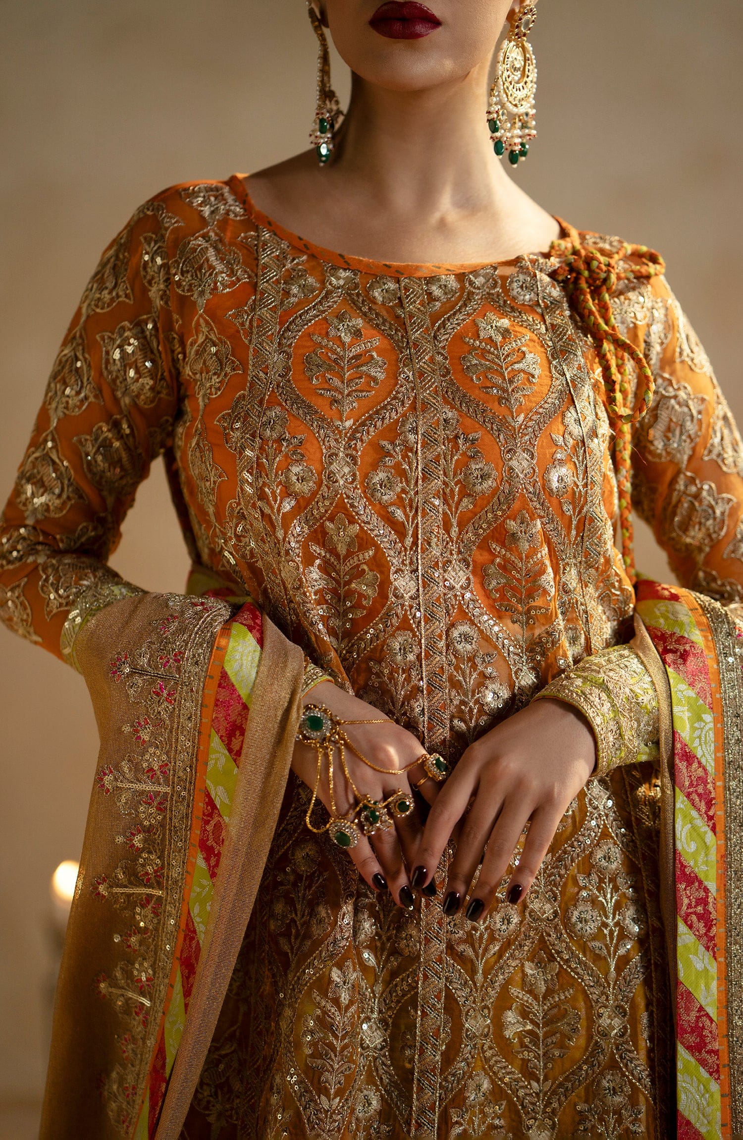 Maryum N Maria | Zamani Beghum Formals 23 | Citrine-(MW23-515) - by - Libasekhas UK - Registered Vendor of : Maryum N Maria - 100% Original Designer Dresss