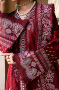Emaan Adeel | Navaeh Luxury Pret | CERISE - by - Libasekhas UK - Registered Vendor of : Emaan Adeel - 100% Original Designer Dresss