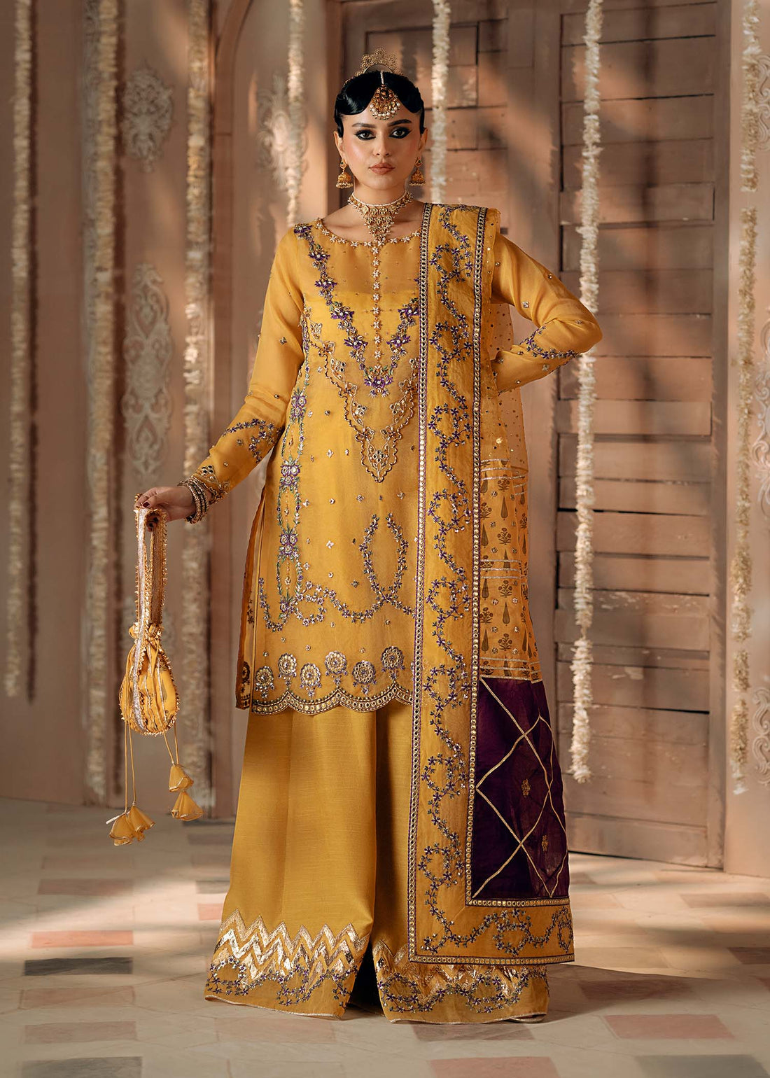 Fozia Khalid | Chamakh Dhamakh Wedding Festivity | Mayun - by - Libasekhas UK - Registered Vendor of : Fozia Khalid - 100% Original Designer Dresss