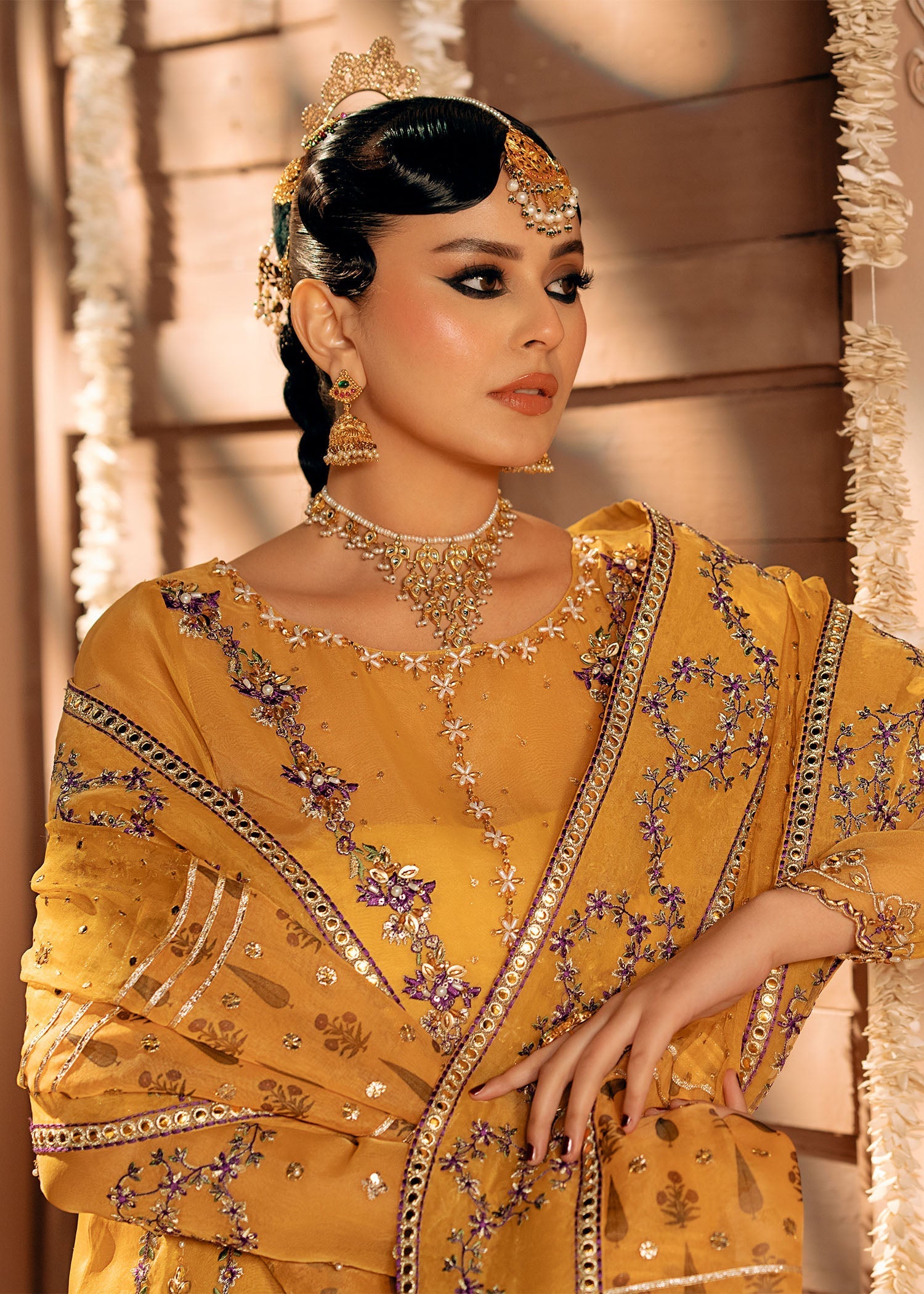 Fozia Khalid | Chamakh Dhamakh Wedding Festivity | Mayun - by - Libasekhas UK - Registered Vendor of : Fozia Khalid - 100% Original Designer Dresss