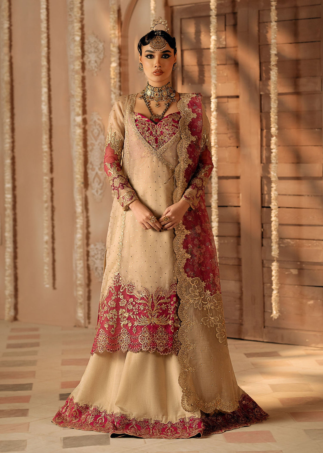 Fozia Khalid | Chamakh Dhamakh Wedding Festivity | Roka - by - Libasekhas UK - Registered Vendor of : Fozia Khalid - 100% Original Designer Dresss