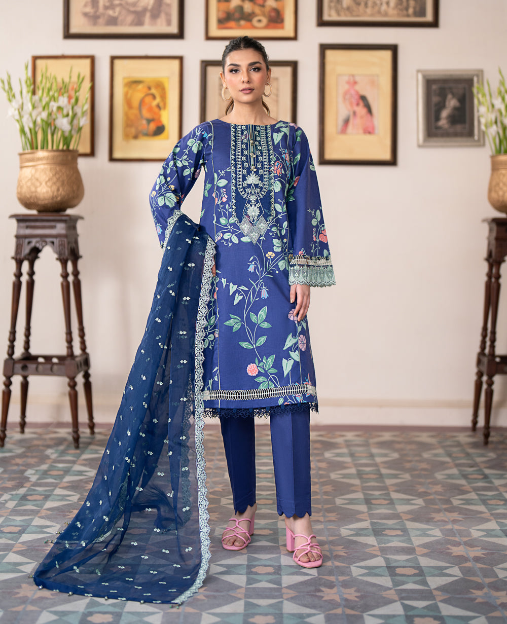Xenia Formals | Summer Soiree Lawn | MONTAUK - by - Libasekhas UK - Registered Vendor of : Xenia Formals - 100% Original Designer Dresss