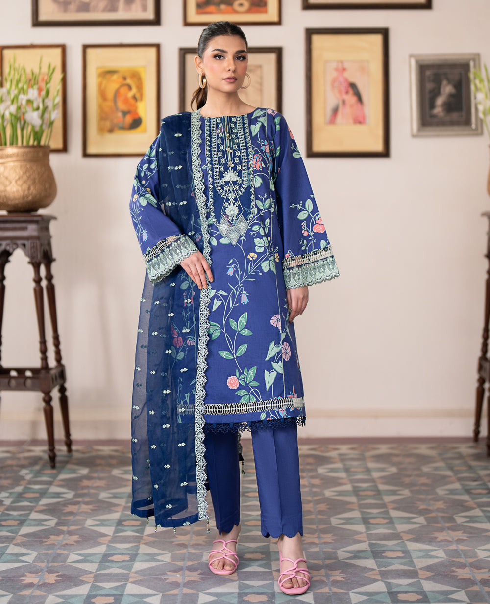 Xenia Formals | Summer Soiree Lawn | MONTAUK - by - Libasekhas UK - Registered Vendor of : Xenia Formals - 100% Original Designer Dresss