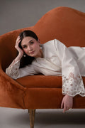 Akbar Aslam | Pret Lawn | Ecru - by - Libasekhas UK - Registered Vendor of : Akbar Aslam - 100% Original Designer Dresss