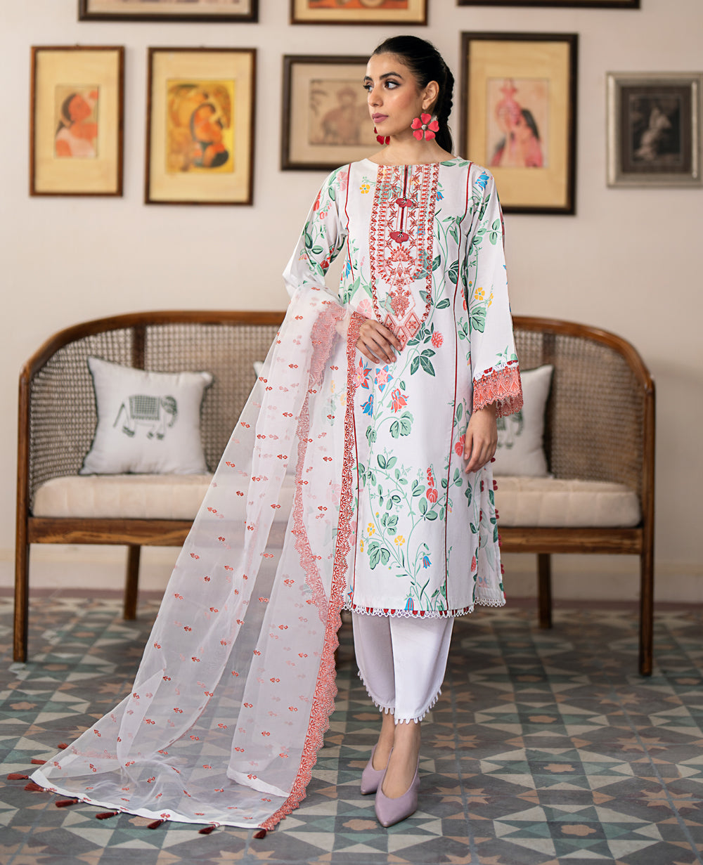 Xenia Formals | Summer Soiree Lawn | PAULO - by - Libasekhas UK - Registered Vendor of : Xenia Formals - 100% Original Designer Dresss