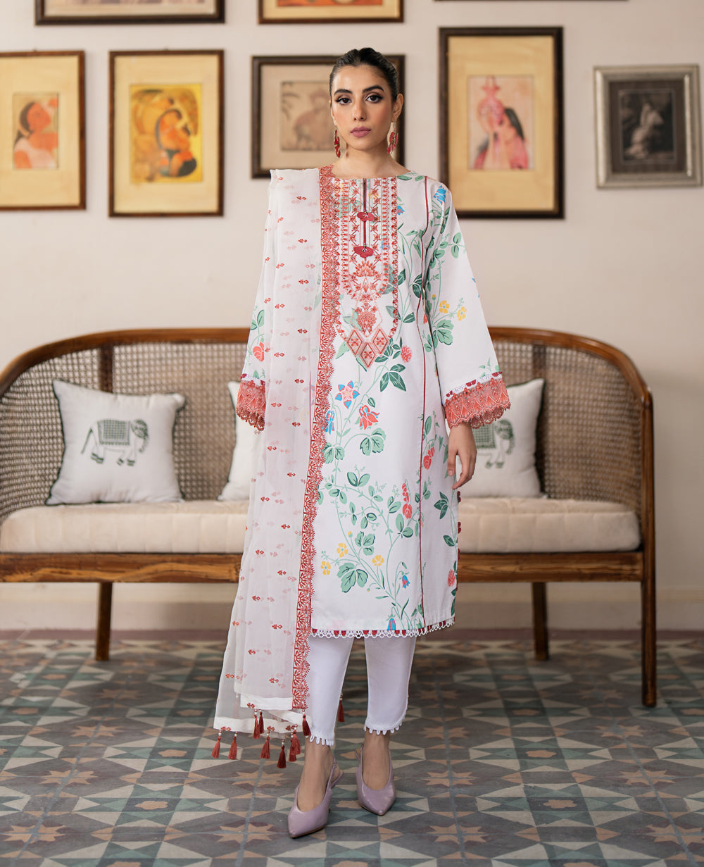 Xenia Formals | Summer Soiree Lawn | PAULO - by - Libasekhas UK - Registered Vendor of : Xenia Formals - 100% Original Designer Dresss