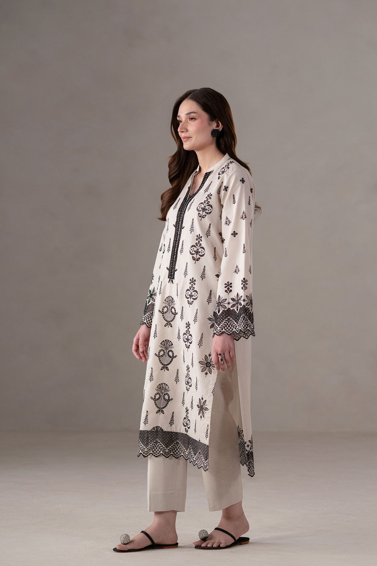 Akbar Aslam | Pret Lawn | Slate - by - Libasekhas UK - Registered Vendor of : Hoorain Designer Wear - 100% Original Designer Dresss