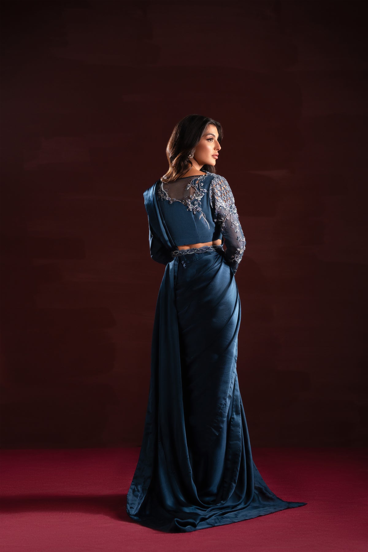 Ayesha and Usman | Celestial Night | Aria - by - Libasekhas UK - Registered Vendor of : Ayesha and Usman - 100% Original Designer Dresss