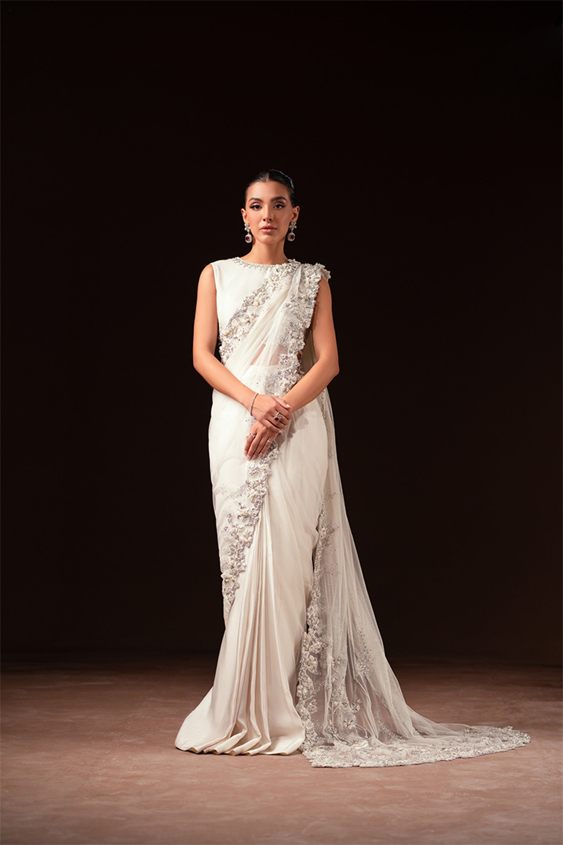 Ayesha and Usman | Celestial Night | Ivory - by - Libasekhas UK - Registered Vendor of : Ayesha and Usman - 100% Original Designer Dresss