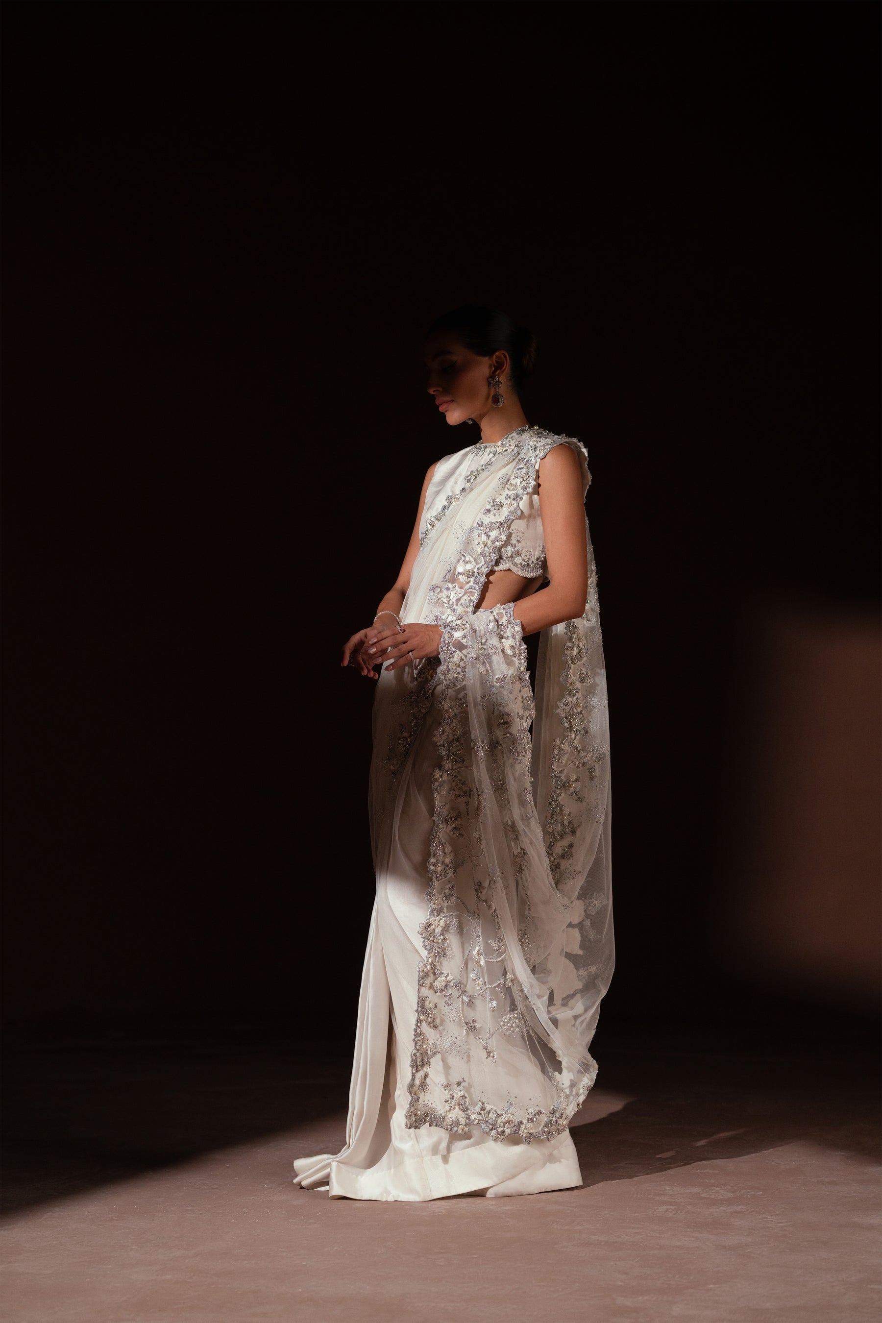 Ayesha and Usman | Celestial Night | Ivory - by - Libasekhas UK - Registered Vendor of : Ayesha and Usman - 100% Original Designer Dresss