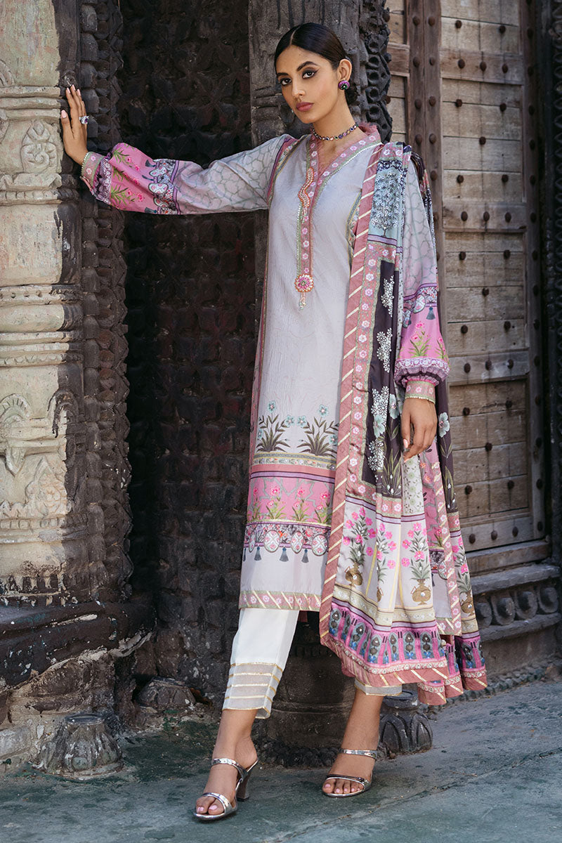 Mushq | Nirvana Silk Edit |  Pewter - by - Libasekhas UK - Registered Vendor of : Mushq - 100% Original Designer Dresss